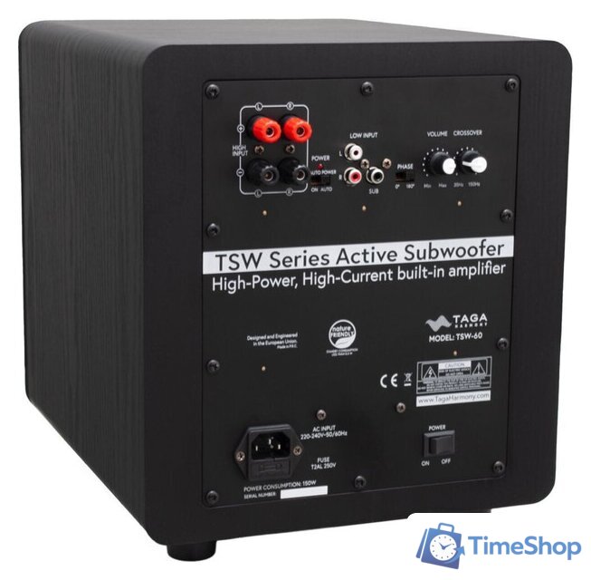Проводной сабвуфер Taga Harmony TSW-60 (черный) - Изображение №3 — Интернет-магазин Time-Shop