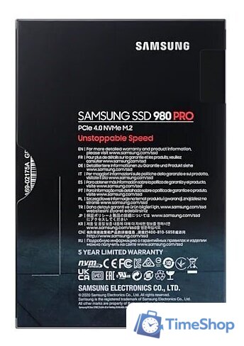 SSD Samsung 980 Pro 1TB MZ-V8P1T0BW - Изображение №6 — Интернет-магазин Time-Shop