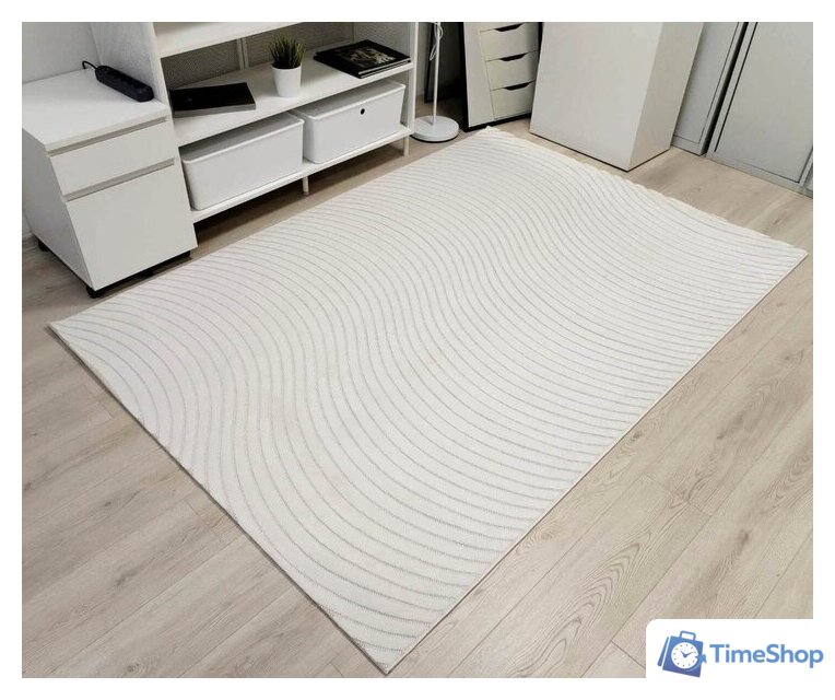 Ковер для жилой комнаты Radjab Carpet Сканди Сизаль Прямоугольник 10937B 12231RK (1.6x2.3, Beige C/Beige C) - Изображение №2 — Интернет-магазин Time-Shop