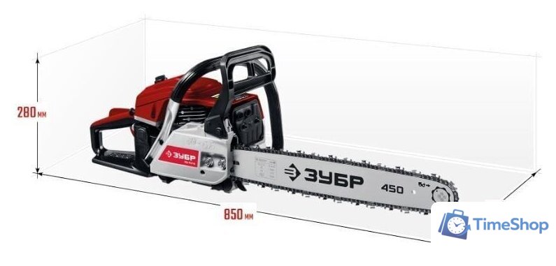 Бензопила Зубр ПБЦ-М49-45 - Изображение №2 — Интернет-магазин Time-Shop
