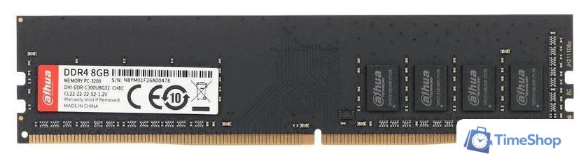 Оперативная память Dahua 8ГБ DDR4 3200 МГц DHI-DDR-C300U8G32 - Изображение №1 — Интернет-магазин Time-Shop