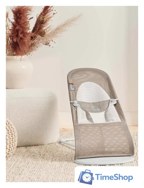 Шезлонг BabyBjorn Balance Mesh 0051.44 (grey/beige) - Изображение №2 — Интернет-магазин Time-Shop
