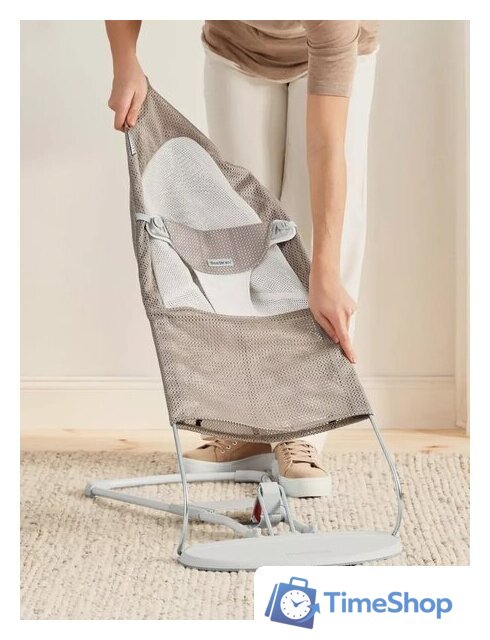 Шезлонг BabyBjorn Balance Mesh 0051.44 (grey/beige) - Изображение №5 — Интернет-магазин Time-Shop