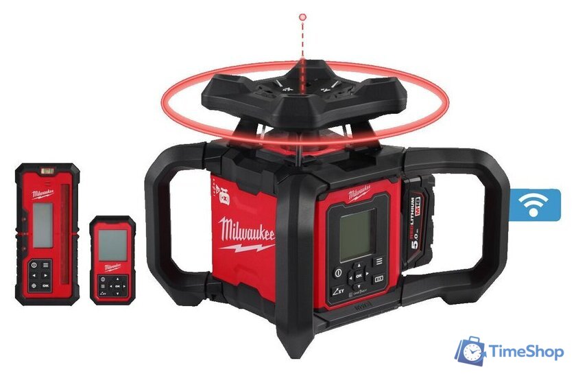 Лазерный нивелир Milwaukee M18 RLOHV1200-501C 4933493204 (с 1-им АКБ, кейс) - Изображение №5 — Интернет-магазин Time-Shop