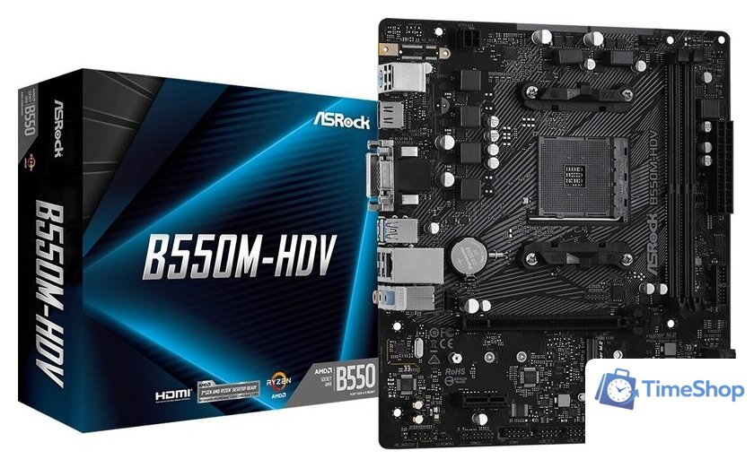 Материнская плата ASRock B550M-HDV - Изображение №2 — Интернет-магазин Time-Shop