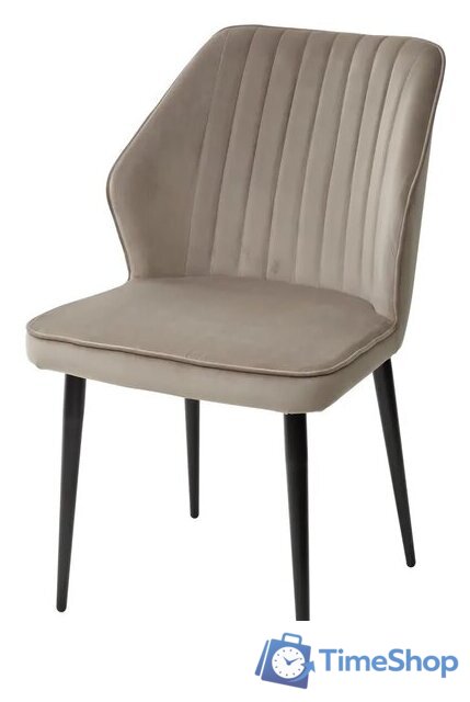 Стул M-City Seattle-V 461MC03827 (латте 25 велюр/черный) - Изображение №1 — Интернет-магазин Time-Shop