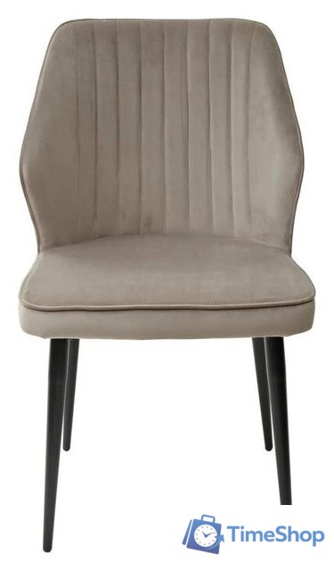 Стул M-City Seattle-V 461MC03827 (латте 25 велюр/черный) - Изображение №3 — Интернет-магазин Time-Shop