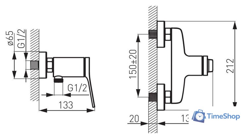 Смеситель Ferro Stratos BSC7BL - Изображение №2 — Интернет-магазин Time-Shop