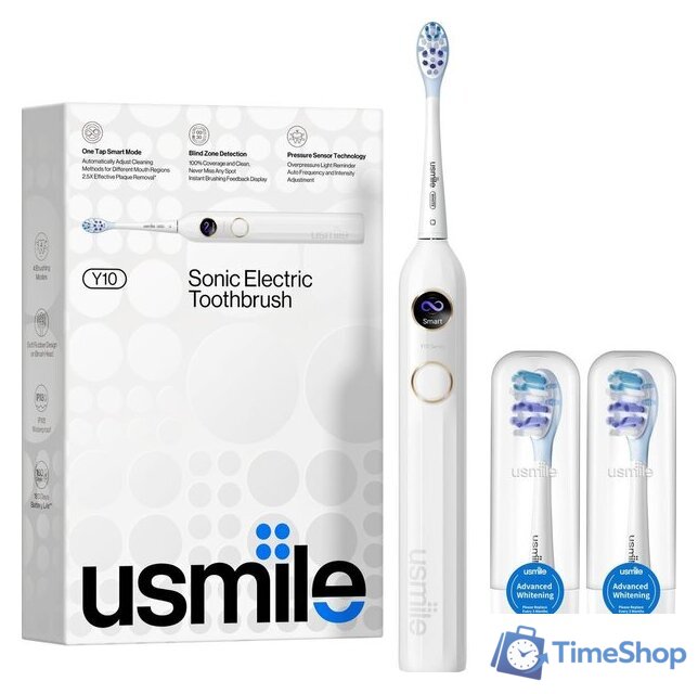 Электрическая зубная щетка Usmile Y10 (белый) - Изображение №6 — Интернет-магазин Time-Shop