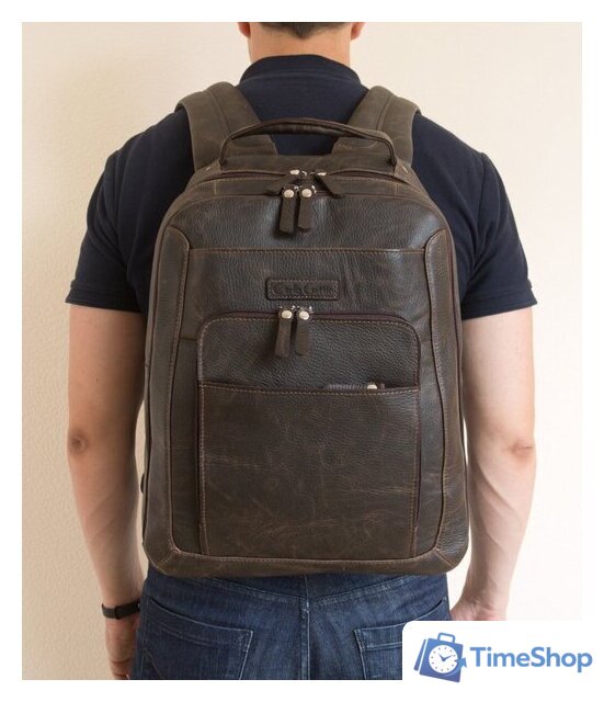 Городской рюкзак Carlo Gattini Monfestino 3034-04 (темно-коричневый) - Изображение №5 — Интернет-магазин Time-Shop