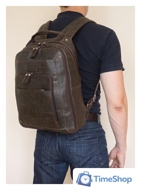 Городской рюкзак Carlo Gattini Monfestino 3034-04 (темно-коричневый) - Изображение №6 — Интернет-магазин Time-Shop