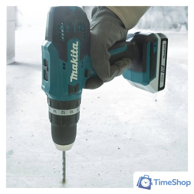 Ударная дрель-шуруповерт Makita HP488DWAE (с 2-мя АКБ, кейс) - Изображение №3 — Интернет-магазин Time-Shop