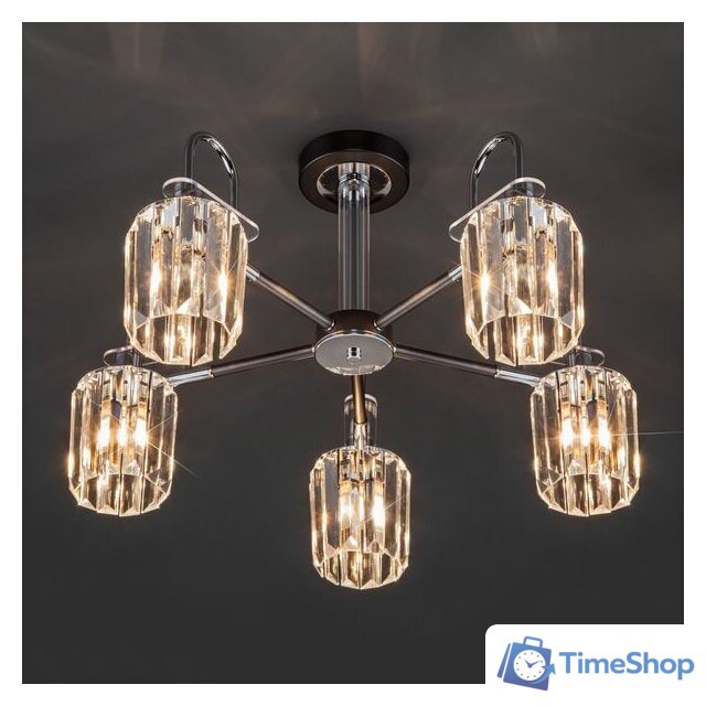 Люстра средней высоты Евросвет 70090/5 (Графит) - Изображение №3 — Интернет-магазин Time-Shop