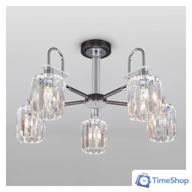 Люстра средней высоты Евросвет 70090/5 (Графит) - Изображение №1 — Интернет-магазин Time-Shop