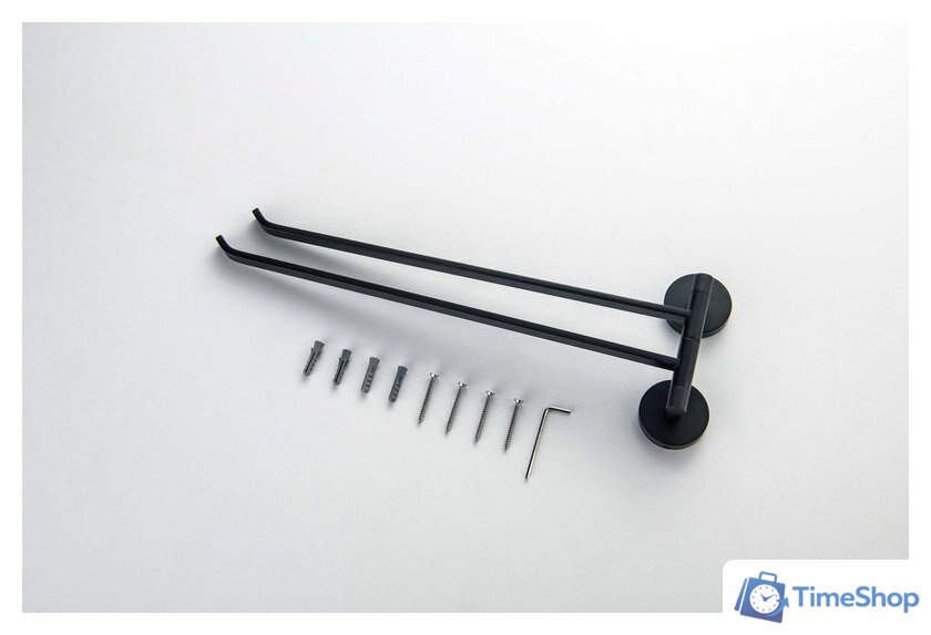 Держатель для полотенца Aquatek Бетта AQ4613MB (черный матовый) - Изображение №5 — Интернет-магазин Time-Shop