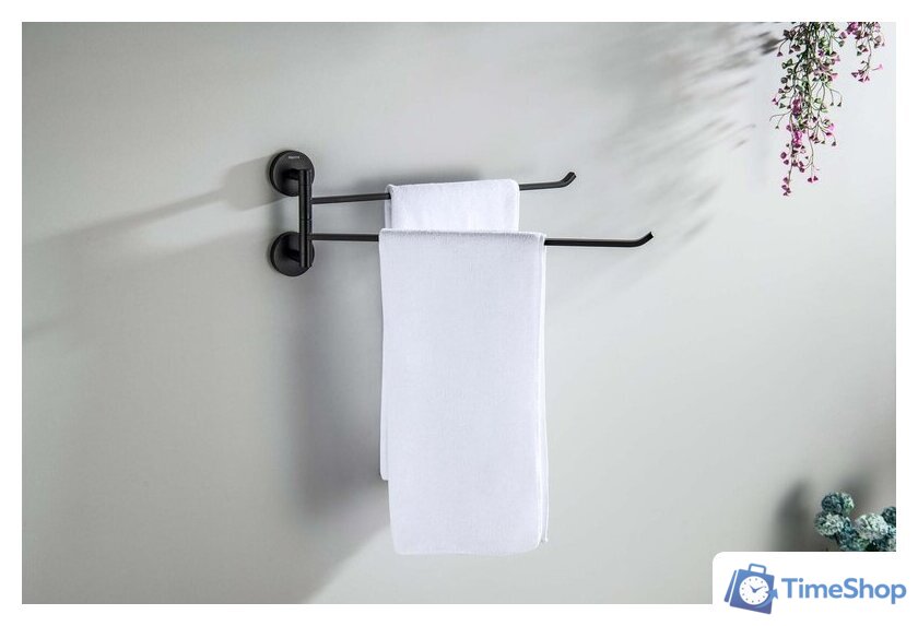 Держатель для полотенца Aquatek Бетта AQ4613MB (черный матовый) - Изображение №3 — Интернет-магазин Time-Shop