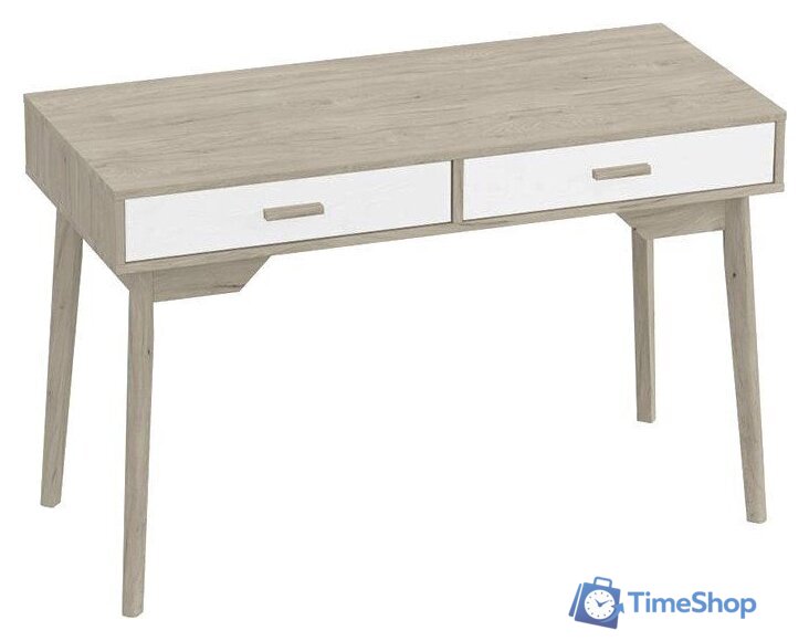 Стол Мебельград Калгари (дуб натуральный светлый/белый матовый) - Изображение №1 — Интернет-магазин Time-Shop