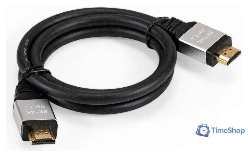 Кабель ExeGate EX-CC-HDMI8K-1.0 HDMI - HDMI (1 м, черный) - Изображение №1 — Интернет-магазин Time-Shop