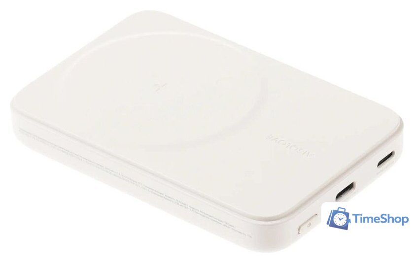 Внешний аккумулятор Solove W12 5000мAч (бежевый) - Изображение №3 — Интернет-магазин Time-Shop