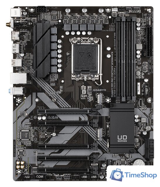 Материнская плата Gigabyte B760 DS3H AX DDR4 (rev. 1.0) - Изображение №1 — Интернет-магазин Time-Shop