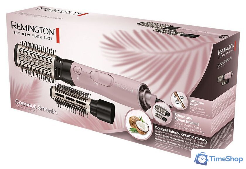 Фен-щетка Remington Coconut Smooth AS5901 - Изображение №5 — Интернет-магазин Time-Shop