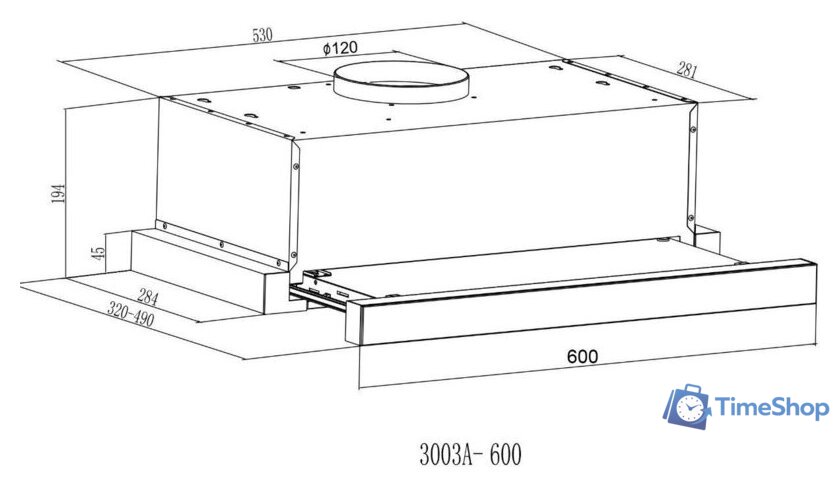Кухонная вытяжка Making Oasis Everywhere UV-60B - Изображение №11 — Интернет-магазин Time-Shop