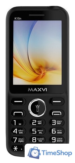 Кнопочный телефон Maxvi K15n (черный) - Изображение №3 — Интернет-магазин Time-Shop