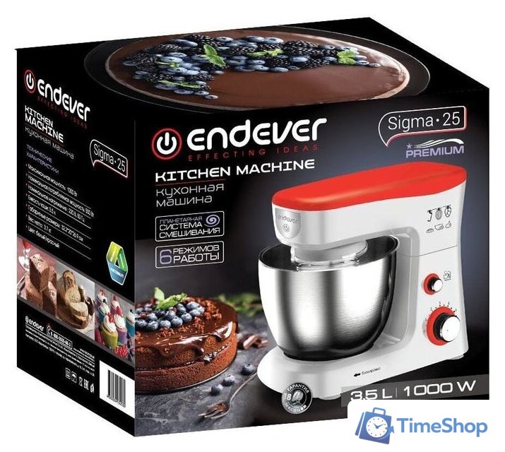 Планетарный миксер Endever Sigma-25 - Изображение №2 — Интернет-магазин Time-Shop