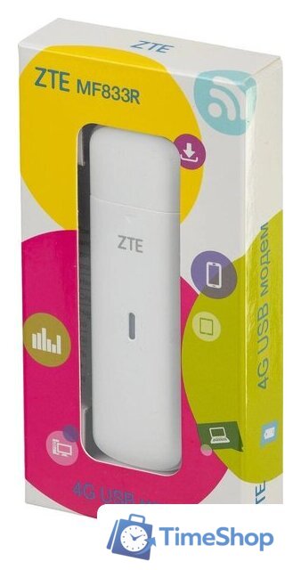4G модем ZTE MF833N (белый) - Изображение №10 — Интернет-магазин Time-Shop