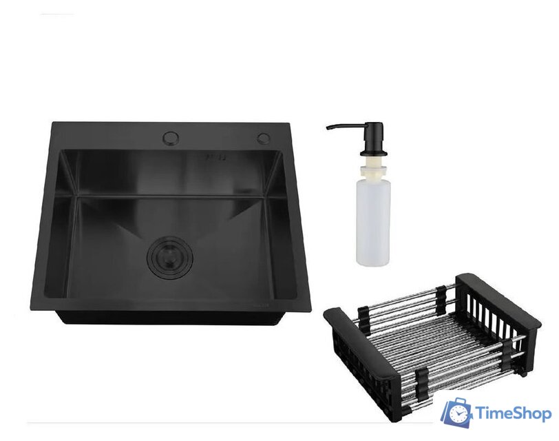 Кухонная мойка РМС MR-5050BL (с корзиной и дозатором) - Изображение №2 — Интернет-магазин Time-Shop