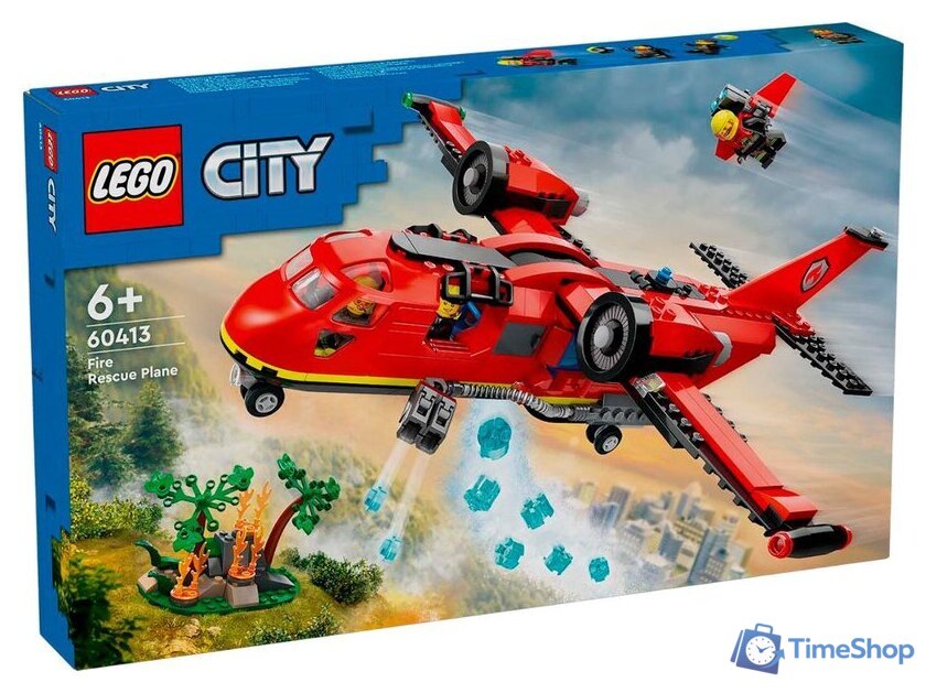 Конструктор LEGO City 60413 Пожарно-спасательный самолет - Изображение №1 — Интернет-магазин Time-Shop