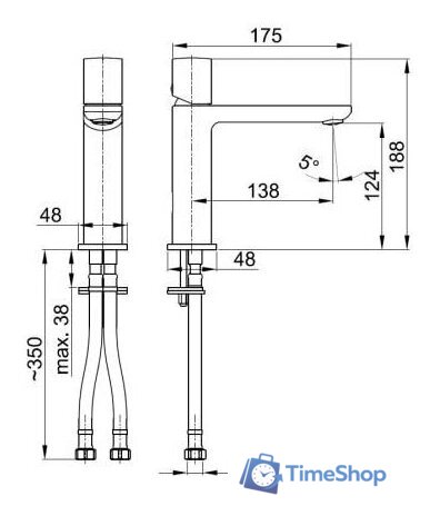 Смеситель Armatura Morganit 4922-815-00 - Изображение №4 — Интернет-магазин Time-Shop