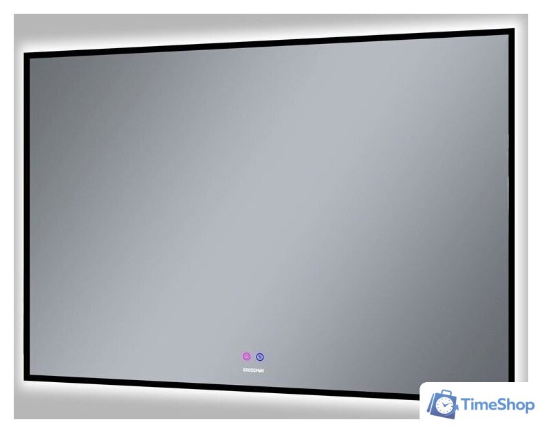  Grossman Зеркало Pragma-норма Black LED 18100802 (с сенсорным выключателем и подогревом) - Изображение №2 — Интернет-магазин Time-Shop
