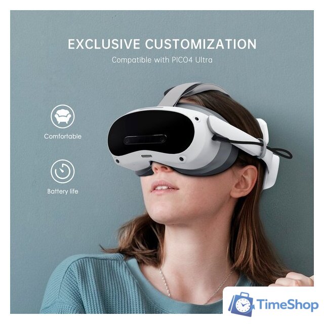 Крепление для VR очков BOBOVR P4S Battery Strap для PICO 4 Ultra & Ultra Enterprise - Изображение №4 — Интернет-магазин Time-Shop