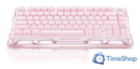 Клавиатура Gravastar Mercury K1 Special Edition Sakura Pink (GravaStar x Kailh Cherry Pink) - Изображение №1 — Интернет-магазин Time-Shop