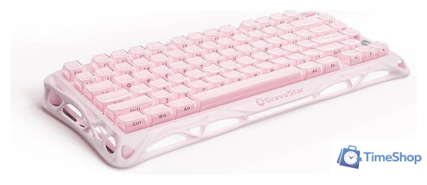 Клавиатура Gravastar Mercury K1 Special Edition Sakura Pink (GravaStar x Kailh Cherry Pink) - Изображение №2 — Интернет-магазин Time-Shop