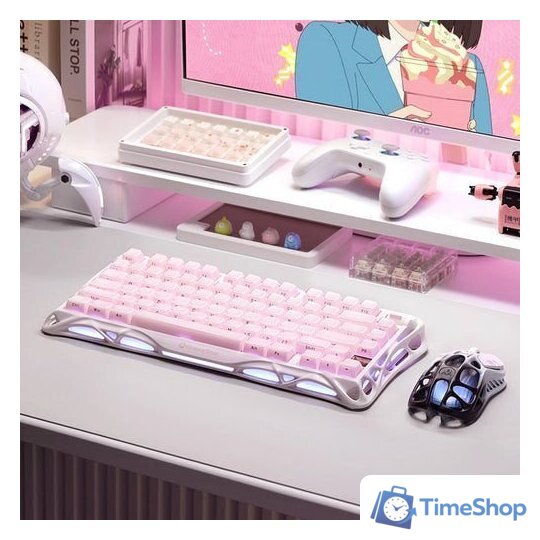 Клавиатура Gravastar Mercury K1 Special Edition Sakura Pink (GravaStar x Kailh Cherry Pink) - Изображение №11 — Интернет-магазин Time-Shop