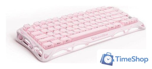 Клавиатура Gravastar Mercury K1 Special Edition Sakura Pink (GravaStar x Kailh Cherry Pink) - Изображение №4 — Интернет-магазин Time-Shop