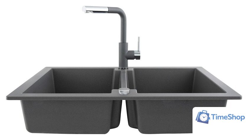 Кухонная мойка Kernau KGS A 80 2B Grey Metallic - Изображение №2 — Интернет-магазин Time-Shop