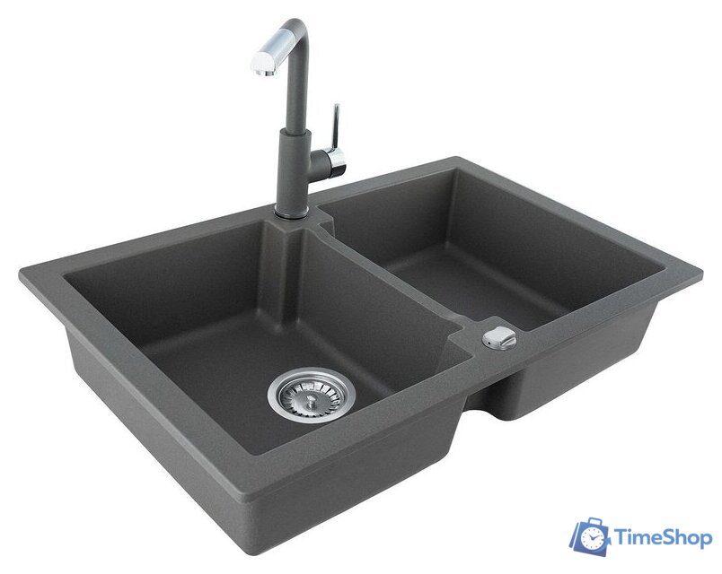 Кухонная мойка Kernau KGS A 80 2B Grey Metallic - Изображение №5 — Интернет-магазин Time-Shop