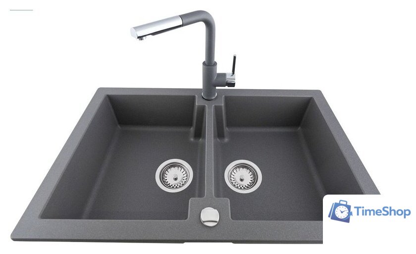 Кухонная мойка Kernau KGS A 80 2B Grey Metallic - Изображение №3 — Интернет-магазин Time-Shop