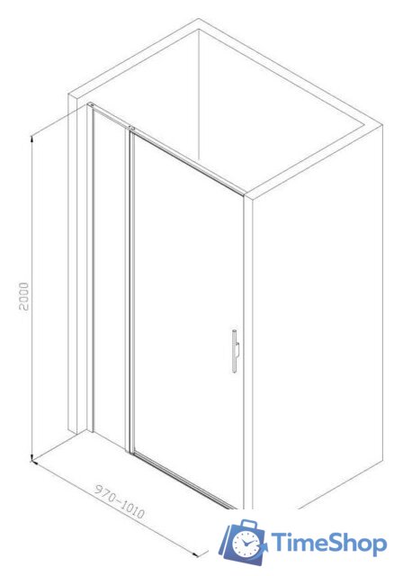 Душевая дверь Allen Brau Priority 3.31029.BA 294058 (серебро браш) - Изображение №14 — Интернет-магазин Time-Shop