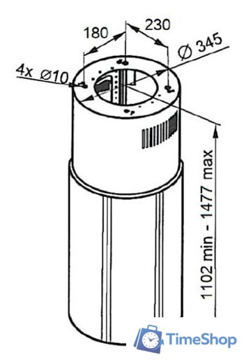 Кухонная вытяжка MAUNFELD Lee Push 397 (золотой) - Изображение №12 — Интернет-магазин Time-Shop
