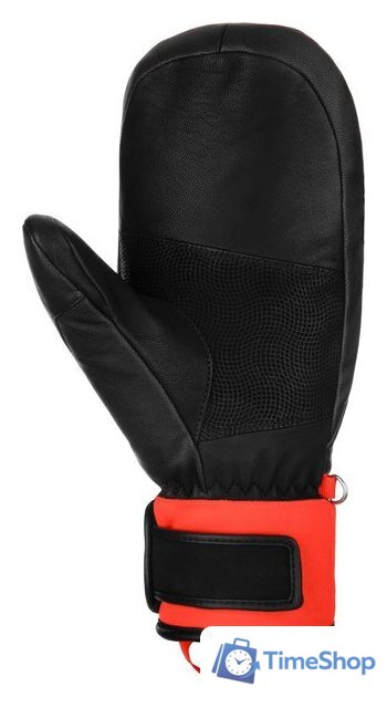 Горнолыжные варежки Reusch Warrior Team 6211422-7809 (р-р 10.5, Mitten Black/Fluo Red) - Изображение №2 — Интернет-магазин Time-Shop