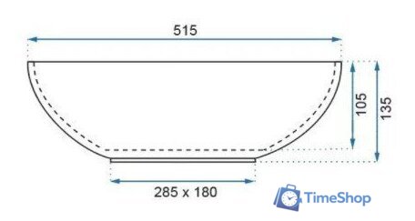 Умывальник Rea Pearl U0265 - Изображение №5 — Интернет-магазин Time-Shop