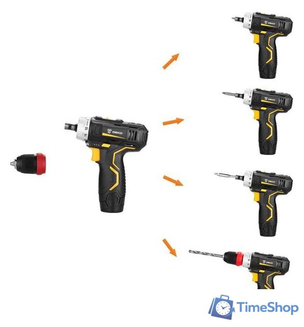 Дрель-шуруповерт Deko GCD12DU3 063-4114 (с 1-им АКБ) - Изображение №2 — Интернет-магазин Time-Shop