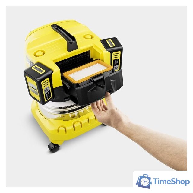 Пылесос Karcher WD 4-18 S Dual Battery Set 1.628-626.0 - Изображение №3 — Интернет-магазин Time-Shop