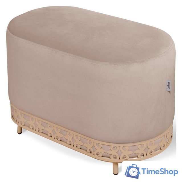 Пуфик Sheffilton SHT-B21-1 (латте/кофейный) - Изображение №1 — Интернет-магазин Time-Shop