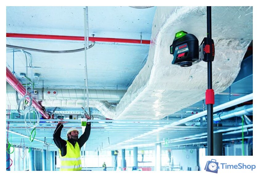 Лазерный нивелир Bosch GLL 3-80 G Professional 0601063Y00 (кейс, лазерная мишень) - Изображение №3 — Интернет-магазин Time-Shop