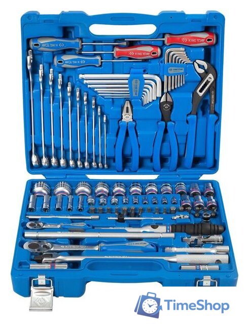 Универсальный набор инструментов King Tony 7587MR01 (87 предметов) - Изображение №3 — Интернет-магазин Time-Shop